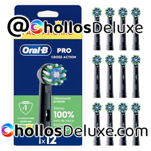 12x Oral-B CrossAction Cabezales Negros