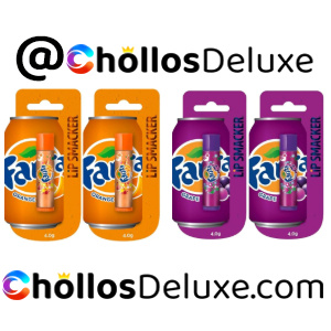 2x Lip Smacker Coca Cola/Naranja Bálsamo Labial