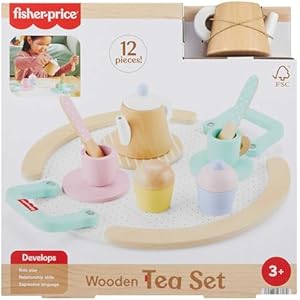 Fisher-Price Set Té Madera 12 Piezas
