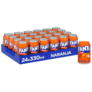 24x Fanta Naranja Refresco 330ml