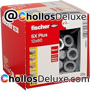 25 Fischer SX Plus Tacos Expansión 12x60mm