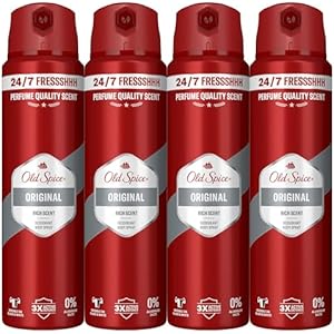 4x Old Spice Original Desodorante Spray 150ml