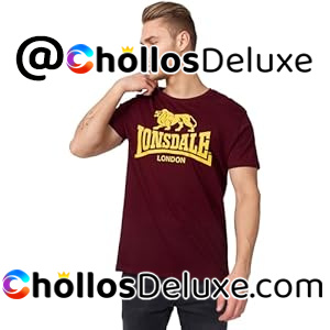 Camiseta Lonsdale London Logo Rojo Hombre