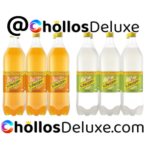 Pack 6 Botellas Schweppes Naranja o Limón 1,5 L