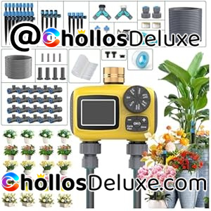 Kit Riego Goteo Automático 2 Zonas LCD