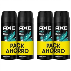 4x Axe Apollo Desodorante Hombre 150ml