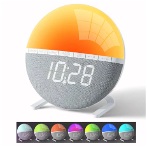 Despertador Luz Amanecer LED 7 Colores