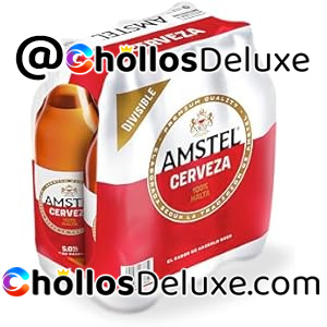 6x Amstel Cerveza Lager Botella 1 Litro