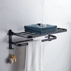 Toallero Plegable Doble Barra 50cm