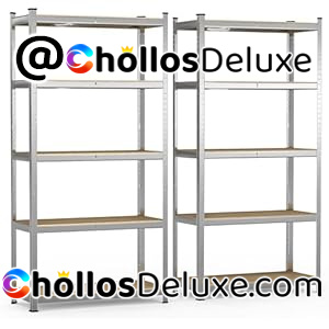 2x Estanterías Metálicas 5 Niveles