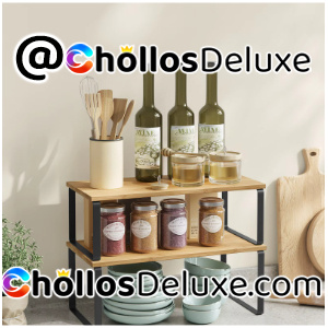Songmics Juego 4 Estantes Cocina Apilables