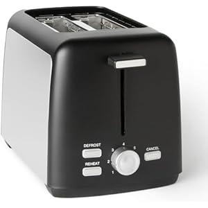 Amazon Basics Tostadora 2 Rebanadas 800W