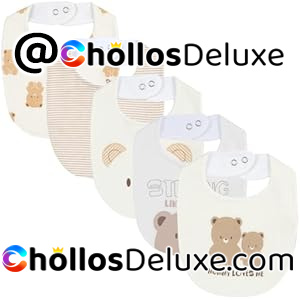 Chicco Set 5 Baberos Algodón