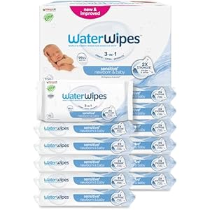 12x WaterWipes Sensitive+ Toallitas Bebé