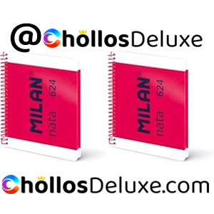 2x Milan Nata Cuaderno A5 Rosa