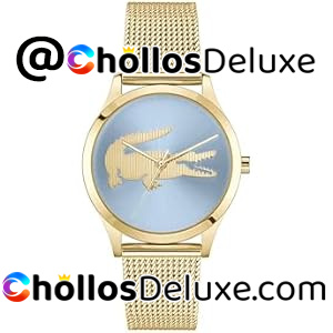 Lacoste Crocodelle Reloj Dorado Mujer