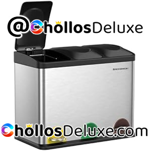 Songmics Cubo Basura Triple 45L