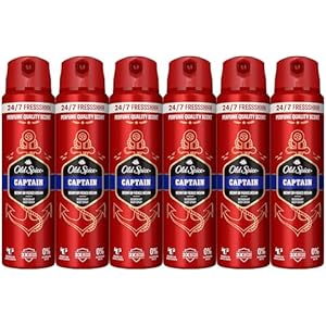 6x Old Spice Captain Desodorante Spray 150ml