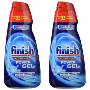 2x Finish Todo En 1 Plus Gel 33 Dosis