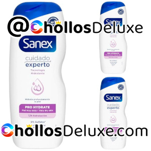 3x Sanex Expert Care Gel Baño 600ml