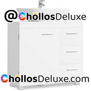 Vasagle BBK504W01 Mueble Bajo Lavabo