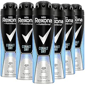 6x Rexona Cobalt Desodorante Hombre 150ml