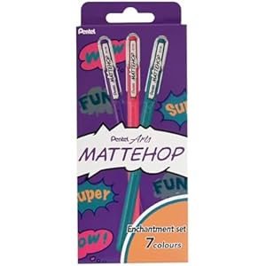 7x Pentel MatteHop Bolígrafos Gel Mate