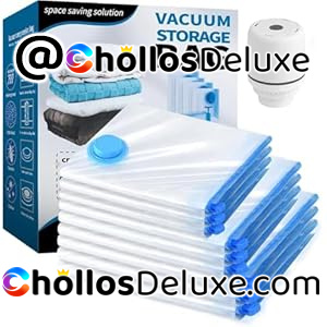 9x Bolsas Vacío Ropa+Bomba Eléctrica