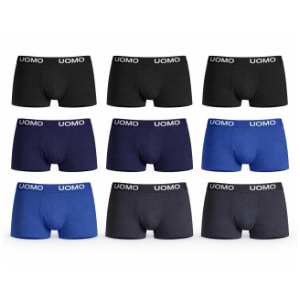 9x Boxers Hombre Algodón