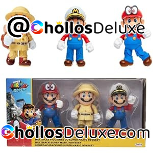 3x Nintendo Super Mario Figuras Odyssey
