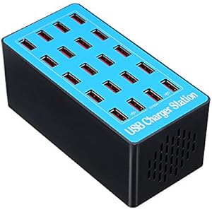 Docooler Cargador USB 20 Puertos
