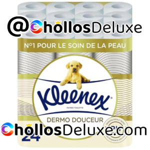 24 Rollos Kleenex Dermo Douceur