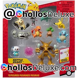 10 Figuras Pokémon +Alakazam 11,4cm
