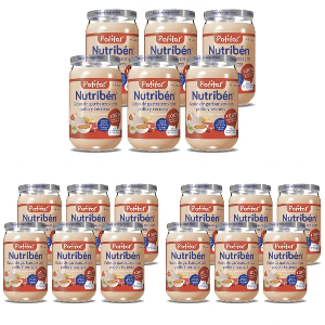 18x Nutribén Potito Garbanzos Pollo Ternera 235g