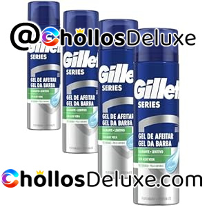 4x Gillette Series Gel Afeitar Aloe 200ml