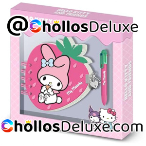 Hello Kitty My Melody Diario +Bolígrafo