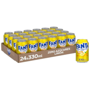 24x Fanta Limón Zero Azúcar 330ml