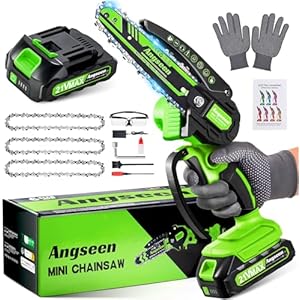 Angseen Mini Motosierra Batería 6"