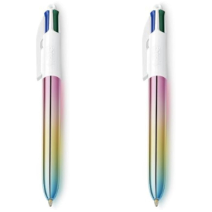 2x BIC 4 Colours Gradient Bolígrafo
