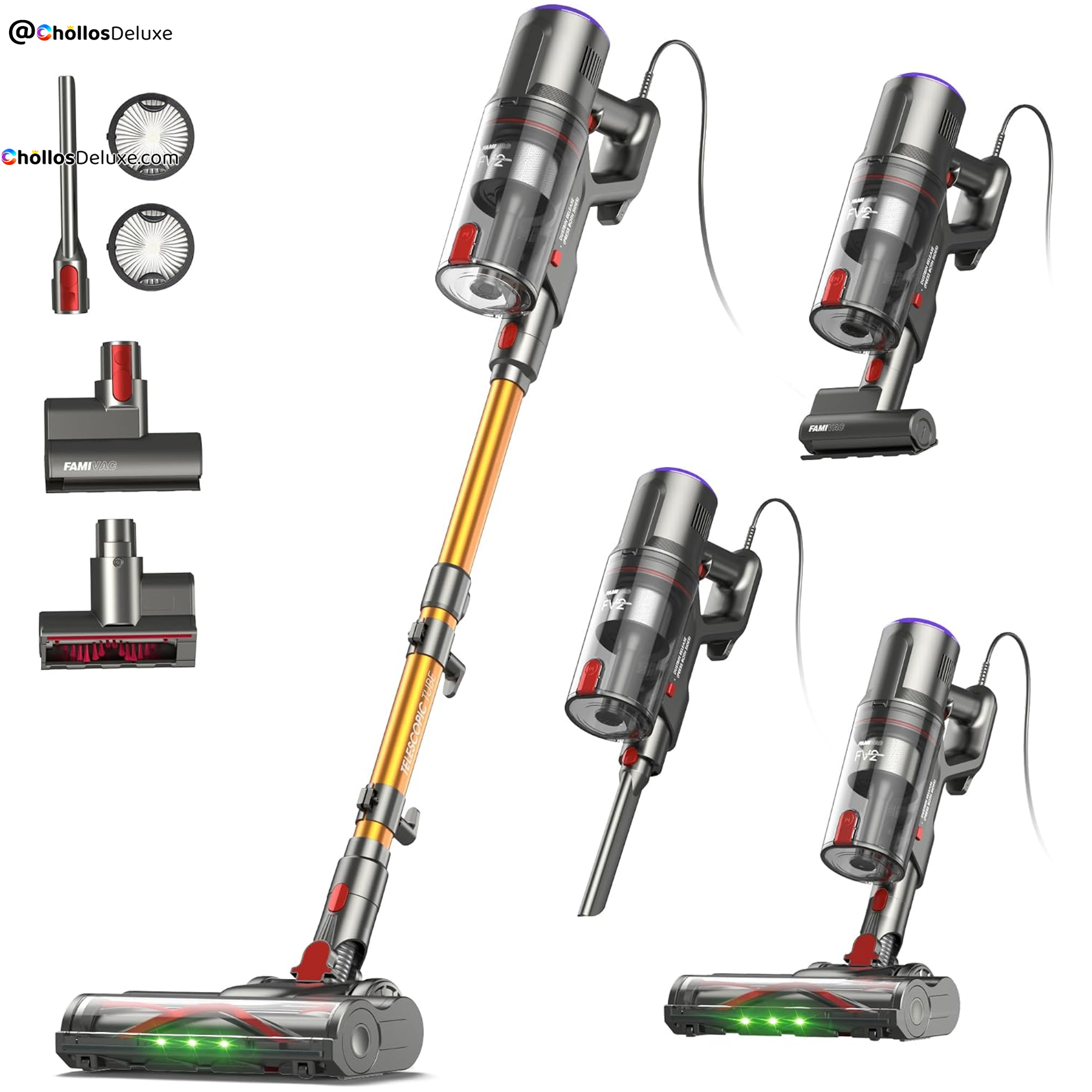 Famivac FV2 Aspiradora con Cable 65kPa 600W