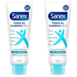 2x Sanex Frescor Total Crema Desodorante 75ml