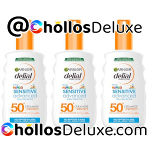 3x Garnier Delial Sprays Infantiles FPS50+ 200ml