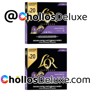 2x L'OR Lungo Profondo 20 Cápsulas Café