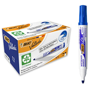 12x BIC Velleda 1701 Rotuladores Azules