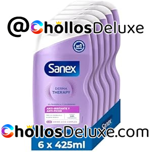 6x Sanex Derma Therapy Aceite Ducha 425ml