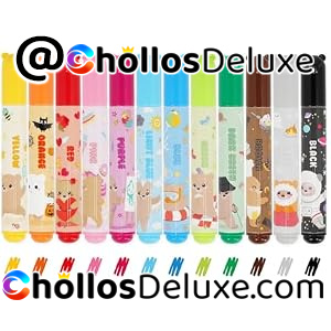 12 Rotuladores Legami Teddy Friends