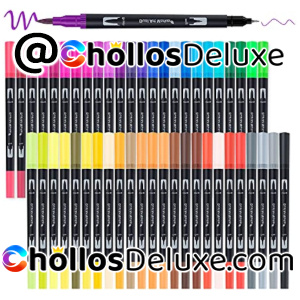 48 Rotuladores Lettering Doble Punta