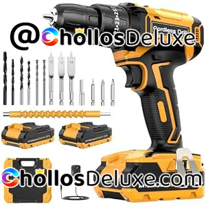 Taladro Percutor 21V 42Nm +Extras