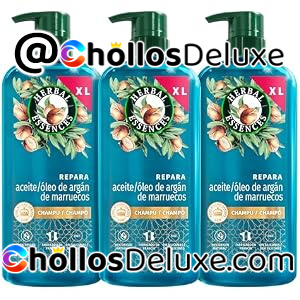 3x Herbal Essences Aceite Argán Champú 650ml