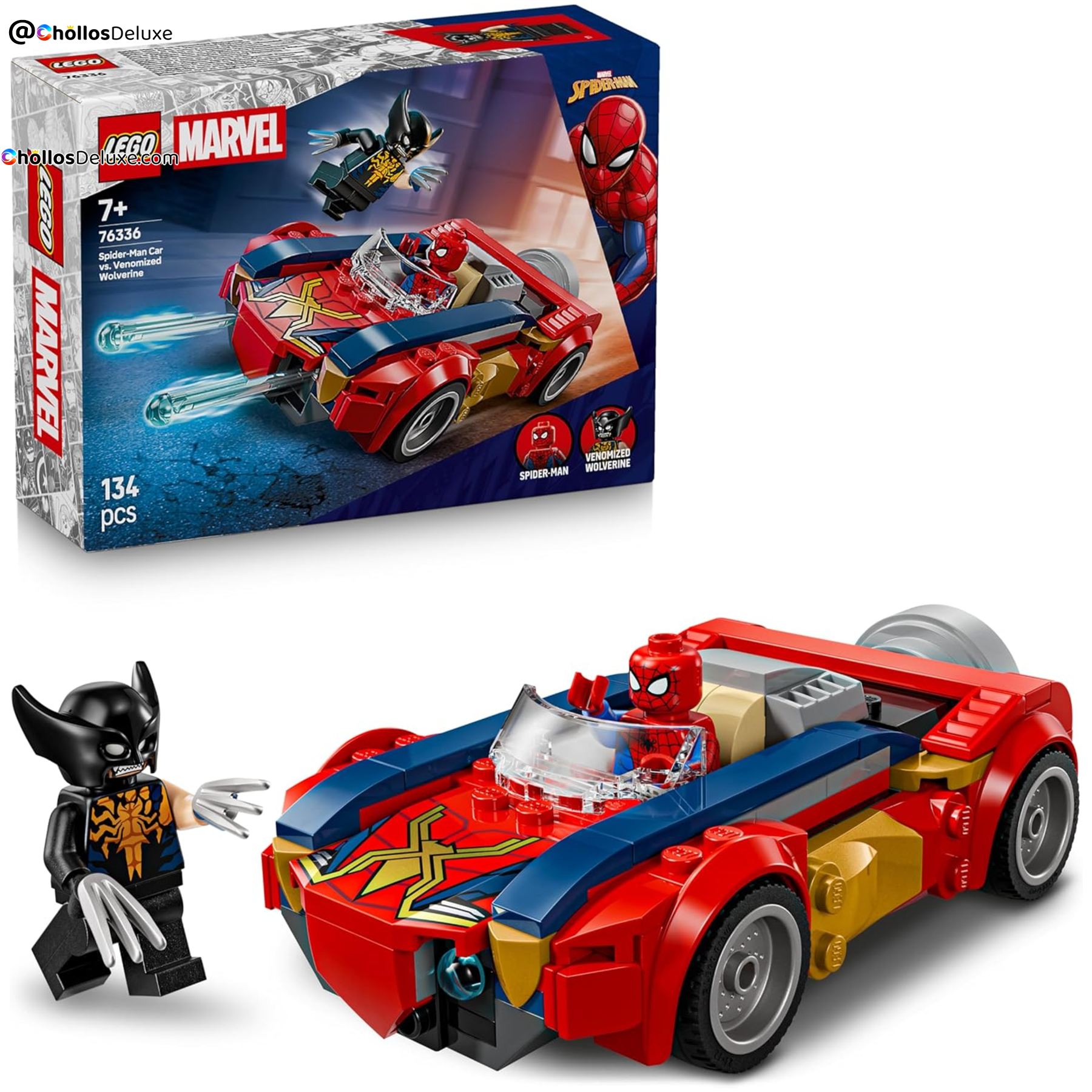 LEGO Coche Spider-Man vs. Lobezno Venomizado